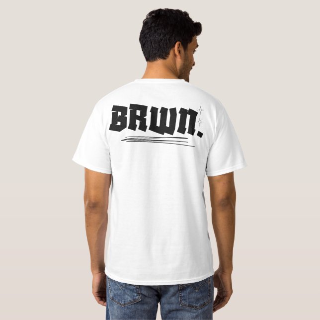 BRWN minimaliste. T-shirt - Bold Urban St (Dos entier)