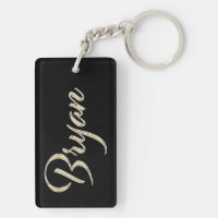 Bryan Name whitegold Porte-clés