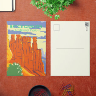 Bryce Canyon National Park Utah Carte postale Vint