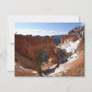 Bryce Canyon Pont naturel Paysage neigeux Photo