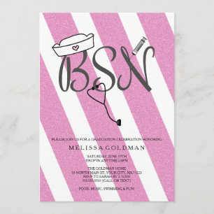 BSN RN infirmière diplômée invitations parties sci