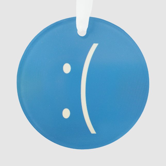 BSOD acrylique erreur drôle Décoration de Noël (devant)