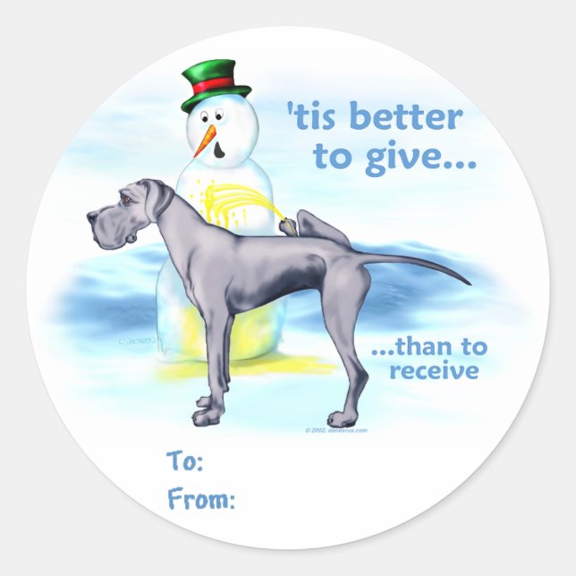 BTG Bleu BTG Bleu UC étiquettes cadeaux (Devant)