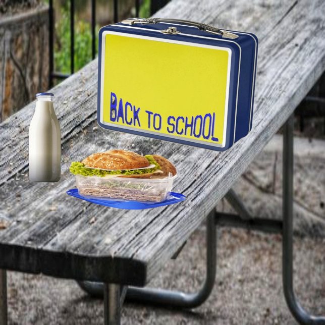 BTS Blue S. Paint Metal Lunchbox (Here is the lovable, classic, metal lunch box, in a super-cool design!)