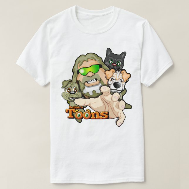 Bubba, Frodo, Nate et Simba le T-shirt de chat (Design devant)