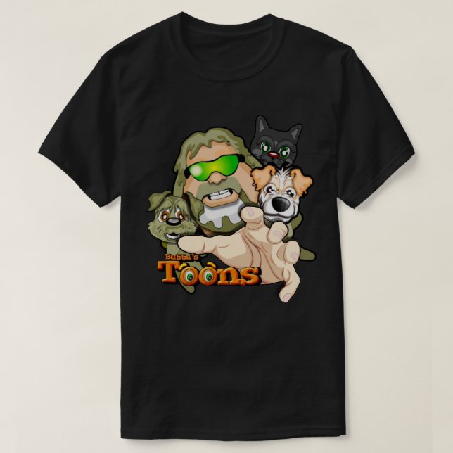 Bubba, Frodo, Nate et Simba le T-shirt de chat (Design devant)