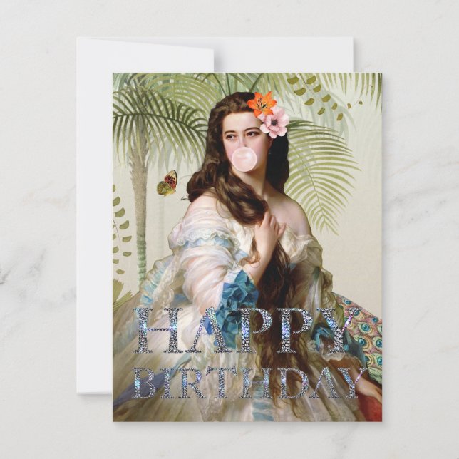 Bubble Gum Diva tropical Joyeux anniversaire (Devant)