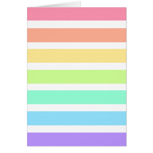 Bubblegum arc-en-ciel et bandes blanches (Devant)