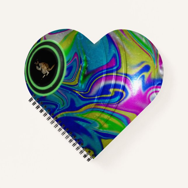 Bubblegum Pelouse Bowl, Carnet Coeur Spiral (Devant)