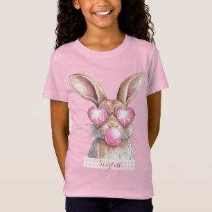 Bubblegum rose Lapin de Pâques T-shirt personnalis