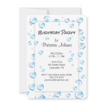 Bubbles Anniversaire Fun Invitation