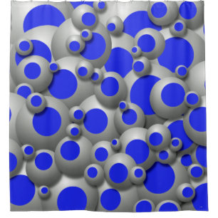 Bubbles bouillonnants Royal Blue Douche rideau