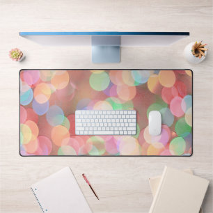 Bubbles colorés Bokeh Art Desk Mat Pad