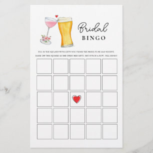 Bubbles et Brew Couple's Shower Bingo jeux