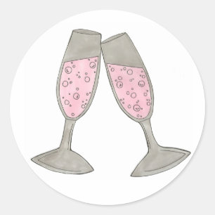 Bubbly Champagne rose encourage les stickers de ma