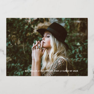 Bubbly Faire-part de graduation de Foil tendance