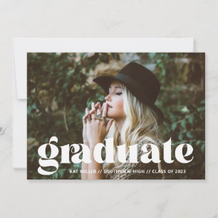 Bubbly Faire-part de graduation tendance