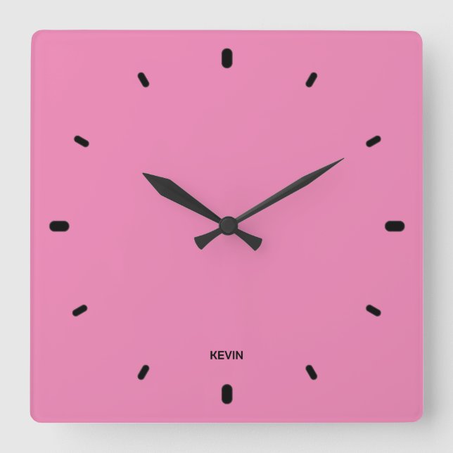 Buble chewing-gum rose horloge visage et noir heur (Recto)