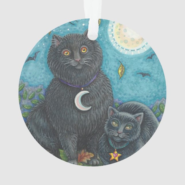 BUBO & PYEWACKET, CHATS NOIRS VACANCES ORNAMENT Rn (dos)