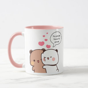 Bubu et Dudu Mug Cadeau Couple personnalisé
