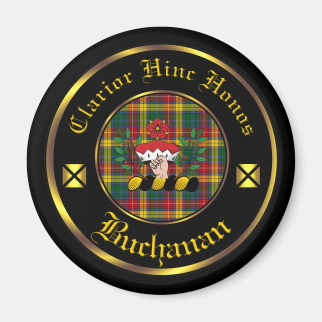 Buchanan Clan & Tartan Magnet (Devant)