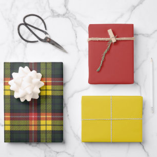 Buchanan écossais Clan Tartan Papier à envelopper