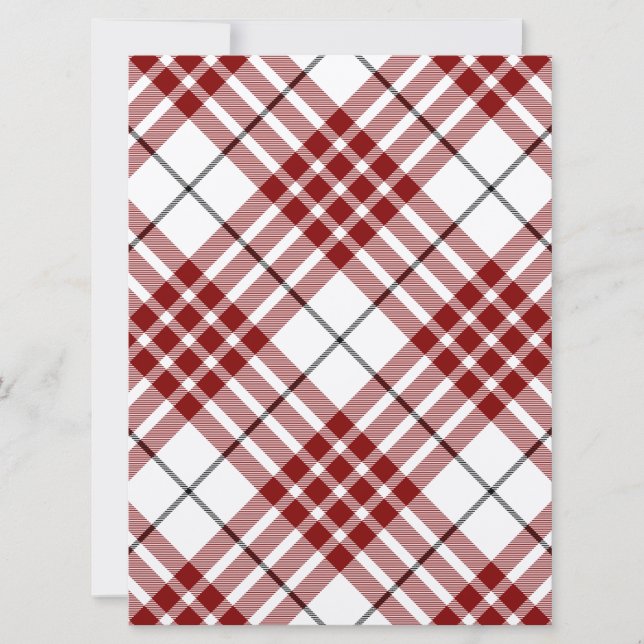 Buchanan tartan rouge blanc plaid (Devant)