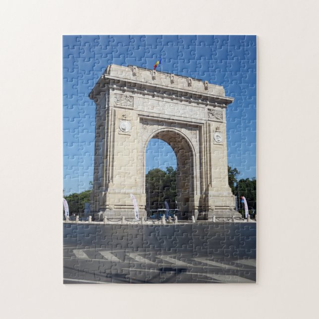 Bucharest Triumphal Arch vue puzzle (Vertical)