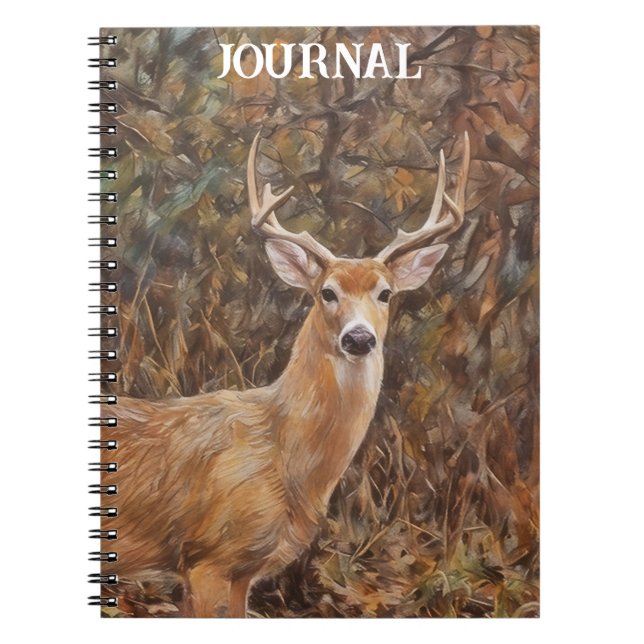 Buck Deer Art Carnet du Journal personnel (Devant)