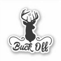 Buck off autocollant