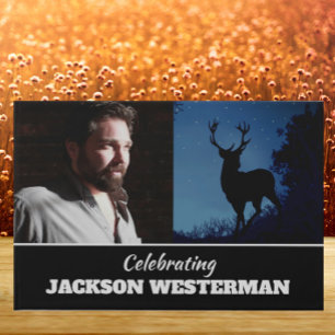 Buck Silhouette at Night Memorial Livre d'invité