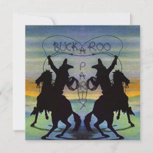 BUCKAROO ANNIVERSAIRE DE FÊTE INVITATION ~ PERSONN