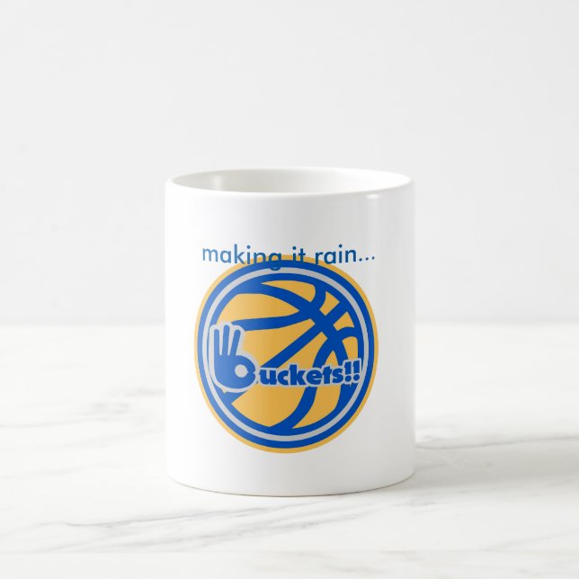 buckets la tasse de logo de basket-ball d'or (Centre)