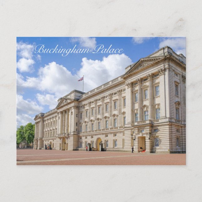 Buckingham Palace, carte postale de Londres R-U (Devant)