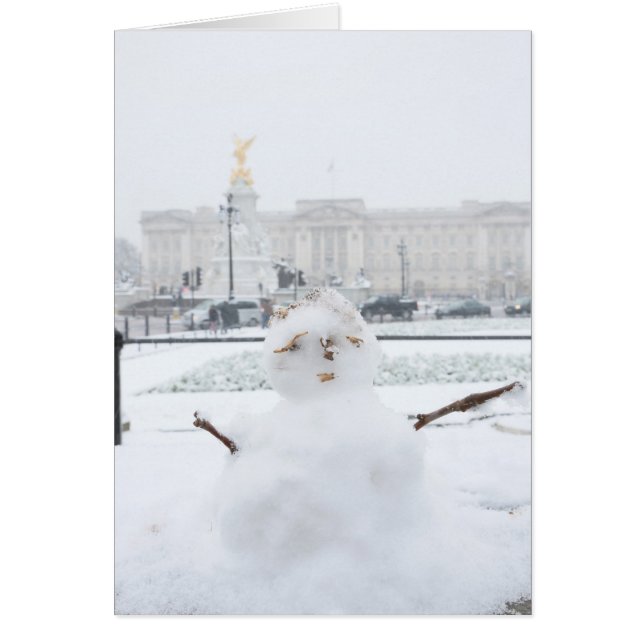 Buckingham Palace snowman London (Devant)