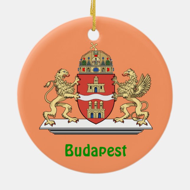 Budapest Hongrie Ornement de Noël (Dos)