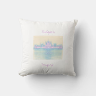 Budapest Hongrie Parlement Ville Coussin Cushion