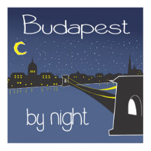 Budapest la nuit, affiche de Budapest
