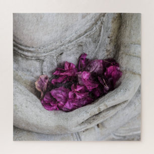 "BUDDHA ET PETALS ROSES" JIGSAW PUZZLE