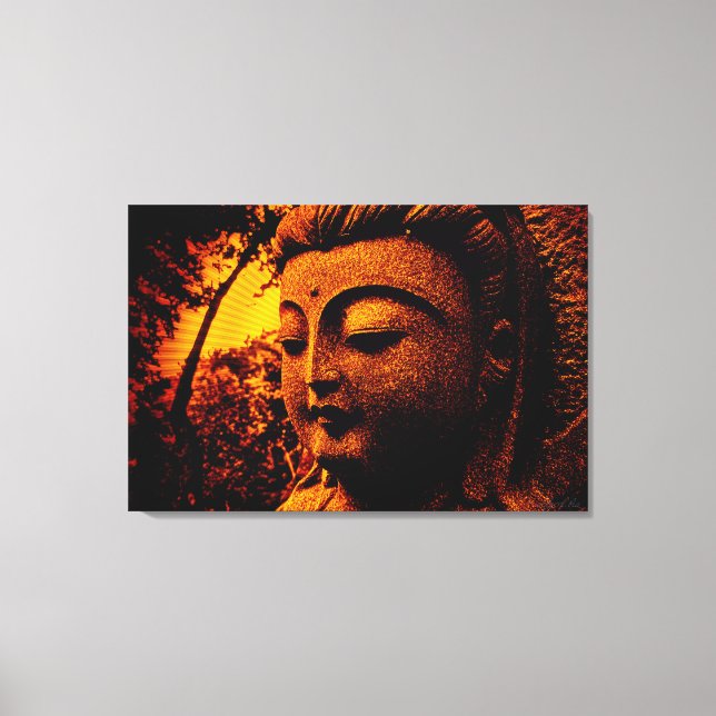 Buddha Peace Shine Toile enveloppée (Recto)
