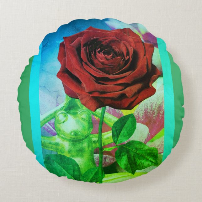 BuddhaToday V3.blu #4 Coussin Fleurissant Grenouil (Devant)