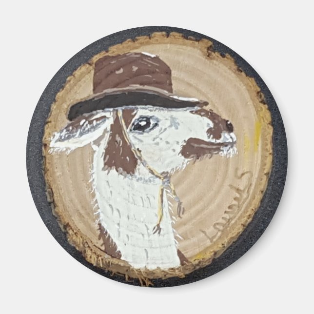 Buddy Llama No Drama Magnet (Devant)