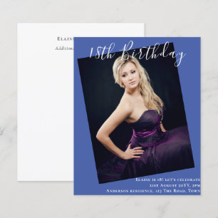 BUDGET 18e anniversaire PHOTO Invitation Faire-par