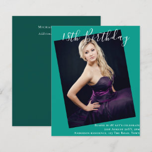 BUDGET 18e anniversaire PHOTO Invitation Faire-par