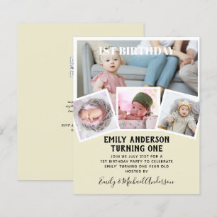 BUDGET 1er anniversaire PHOTO Invitation ou MERCI