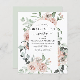Budget 2022 Dusty Pink Graduation Floral