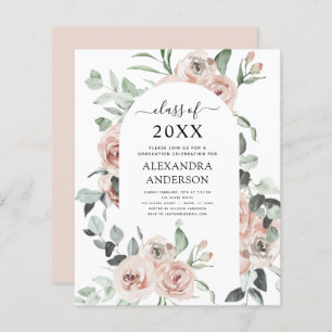 Budget 2022 Dusty Pink Graduation Floral