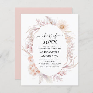 Budget 2022 Graduation Boho Chic Dusty Pink Desert