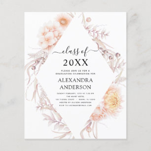 Budget 2022 Graduation Boho Chic Dusty Pink Desert