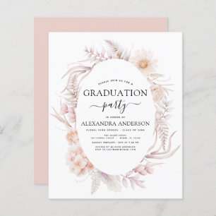 Budget 2022 Graduation Boho Chic Dusty Pink Desert